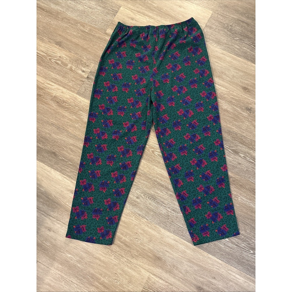 Vintage Victorias Secret Gold Label Women's Pajama Floral Pants Size Medium